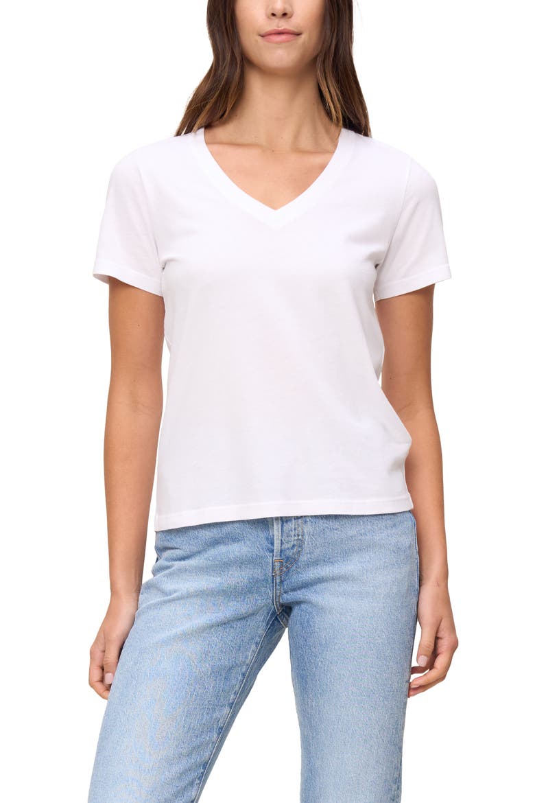 The Organic Cotton V-Neck Tee, Main, color, True White