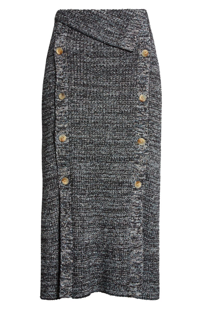 St. John Collection Bouclé Rib Midi Skirt, Alternate, color, 