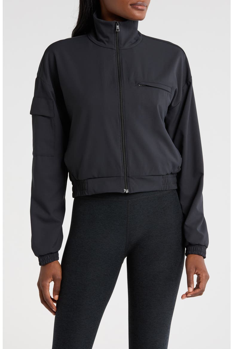 Status Crop Jacket, Alternate, color, BLACK