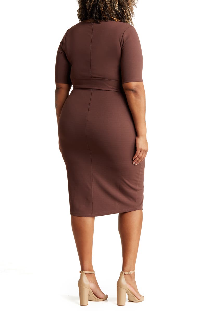 BY DESIGN Mia Belted Dress, Alternate, color, French Toast