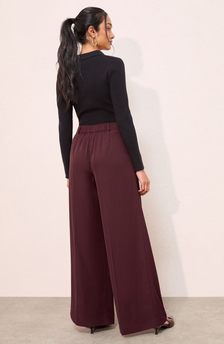 Friends Like These Pleated Wide Leg Pants, Alternate, color, Red