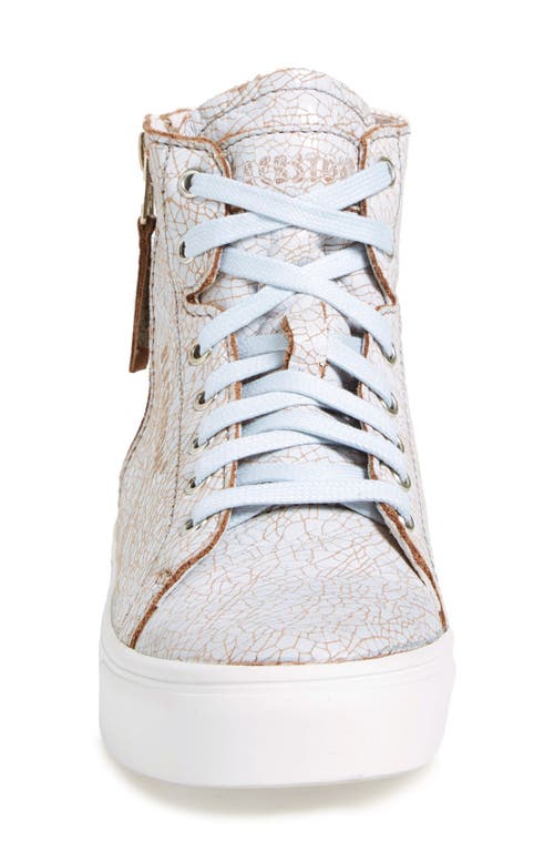 Blackstone 'll78' Crackled High Top Platform Sneaker In Multi