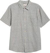 Marine Layer Classic Short Sleeve Stretch Cotton Selvage Button-Up Shirt