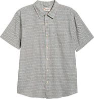 Marine Layer Classic Short Sleeve Stretch Cotton Selvage Button-Up Shirt