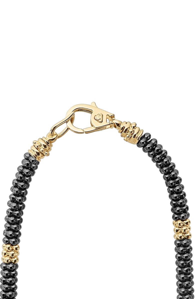 LAGOS Black Caviar Beaded Necklace, Alternate, color, Black
