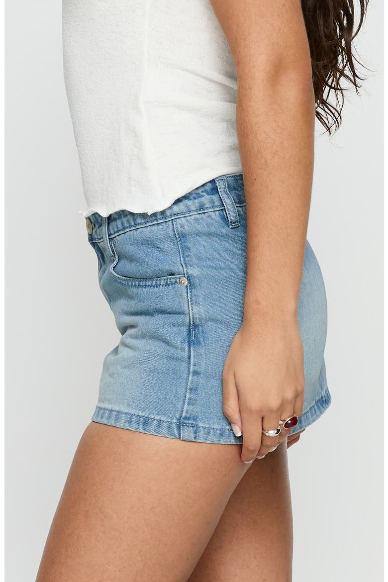 Jordi Low Rise Denim Skort, Alternate, color, LIGHT BLUE WASH