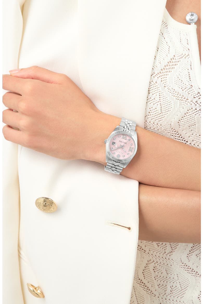 Date Superlative Bracelet Watch, 34mm, Alternate, color, STAINLESS STEEL