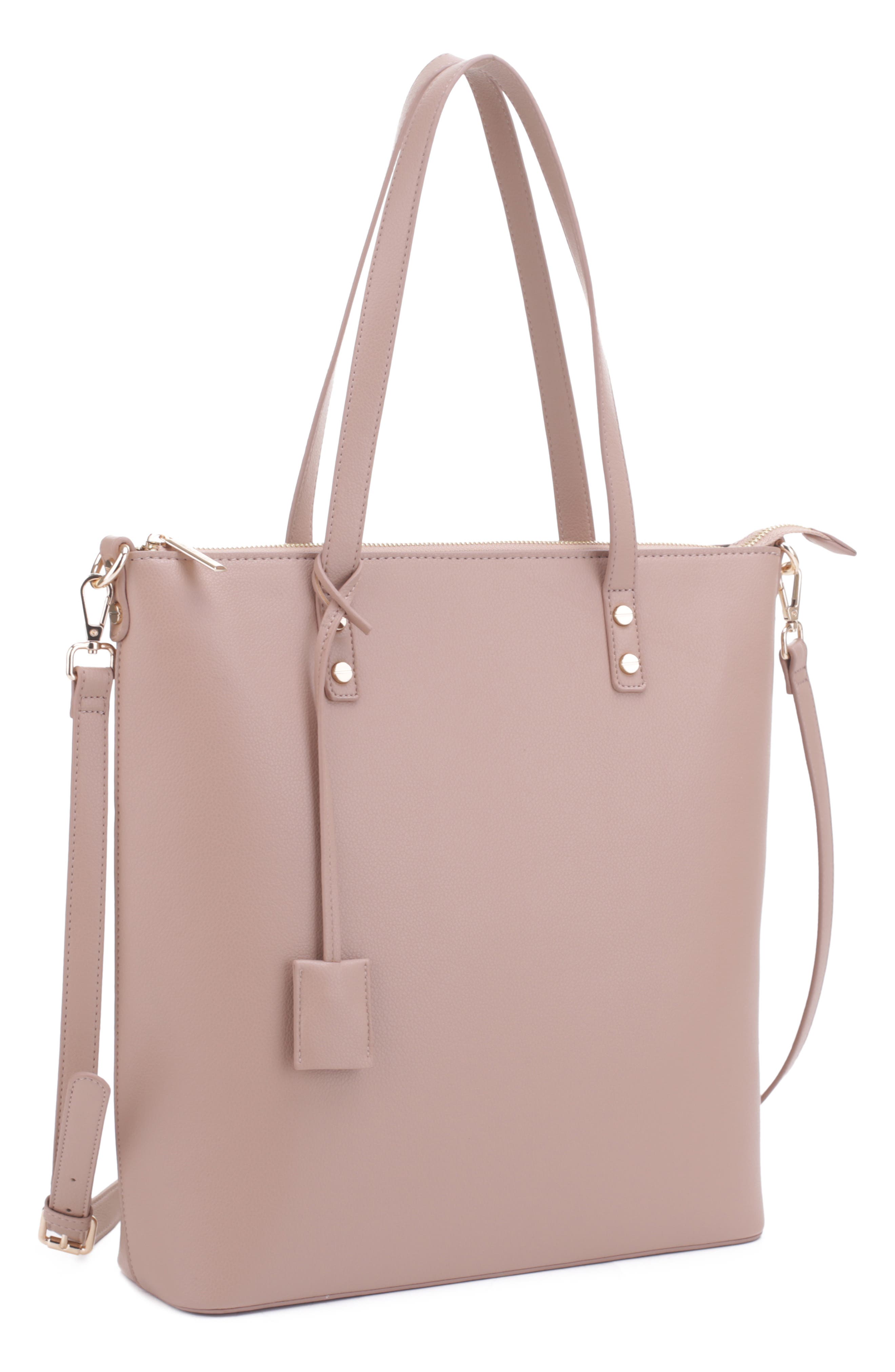Mali + Lili Ashley Recycled Vegan Leather Everyday Tote, Alternate, color, 
