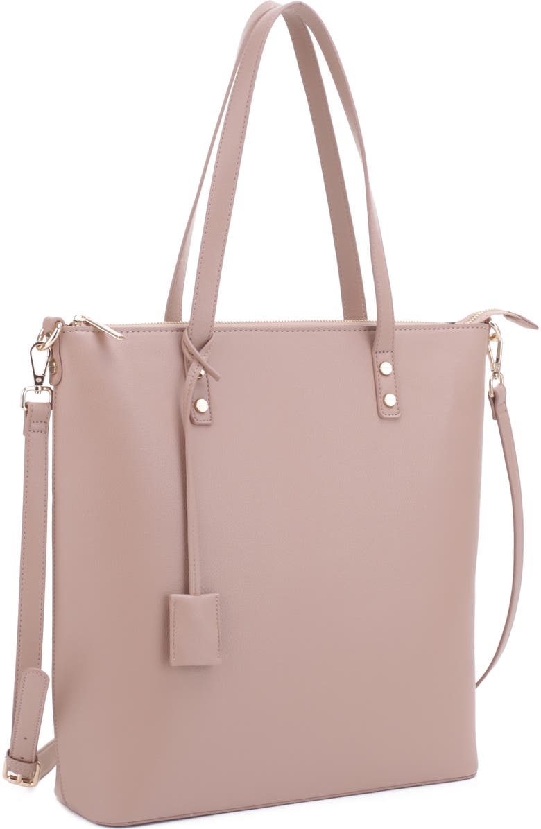 Mali + Lili Ashley Recycled Vegan Leather Everyday Tote, Alternate, color,