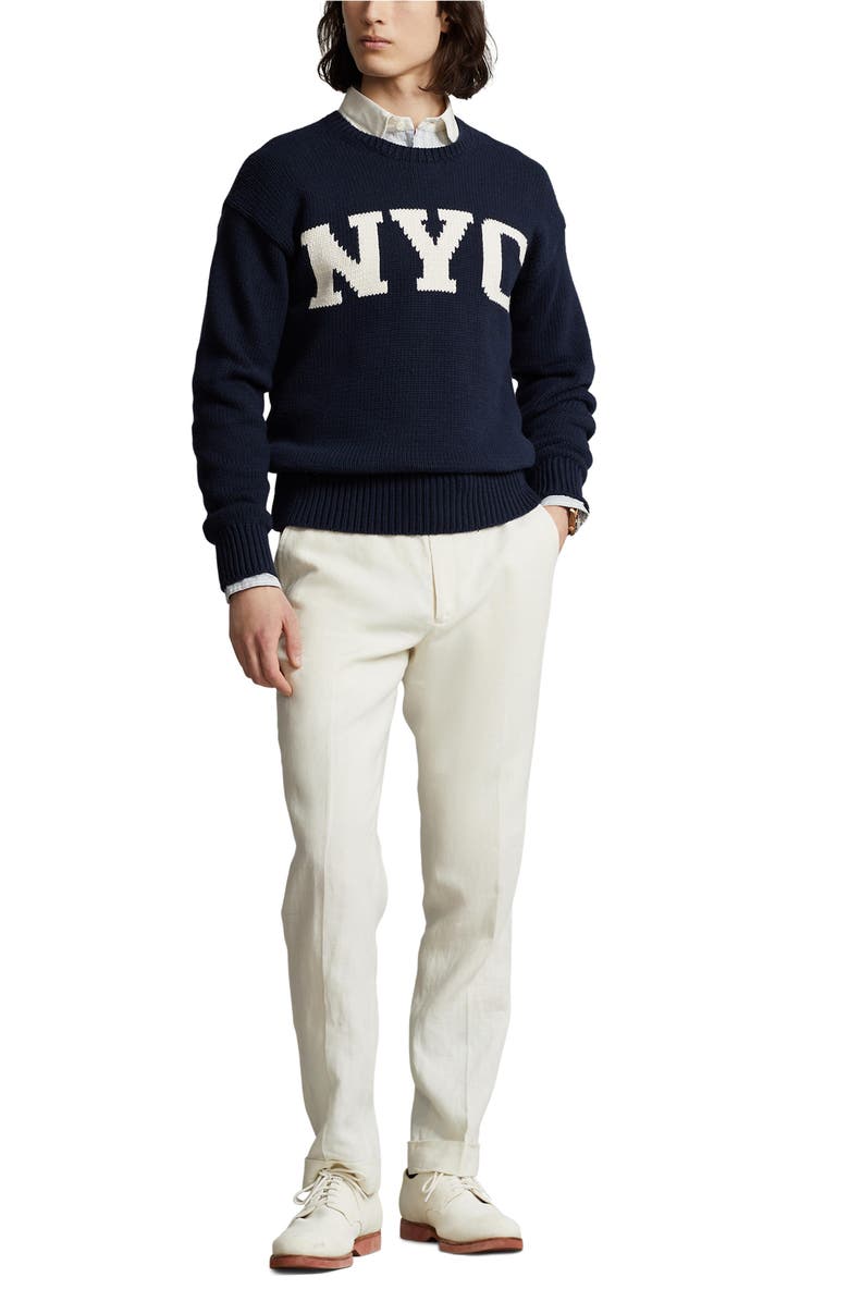 Polo Ralph Lauren Cotton Graphic Sweater, Alternate, color, 