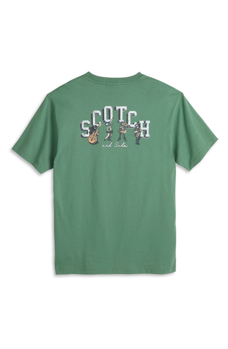 Scotch & Soda Logo Graphic T-Shirt, Alternate, color, Myrtle