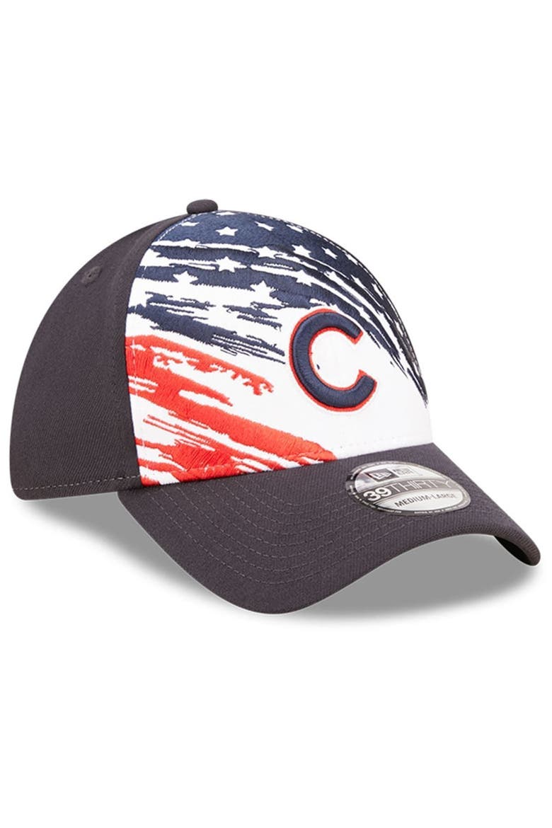 Men's New Era Navy Chicago Cubs 2022 4th of July 39THIRTY Flex Hat, Alternate, color, Navy