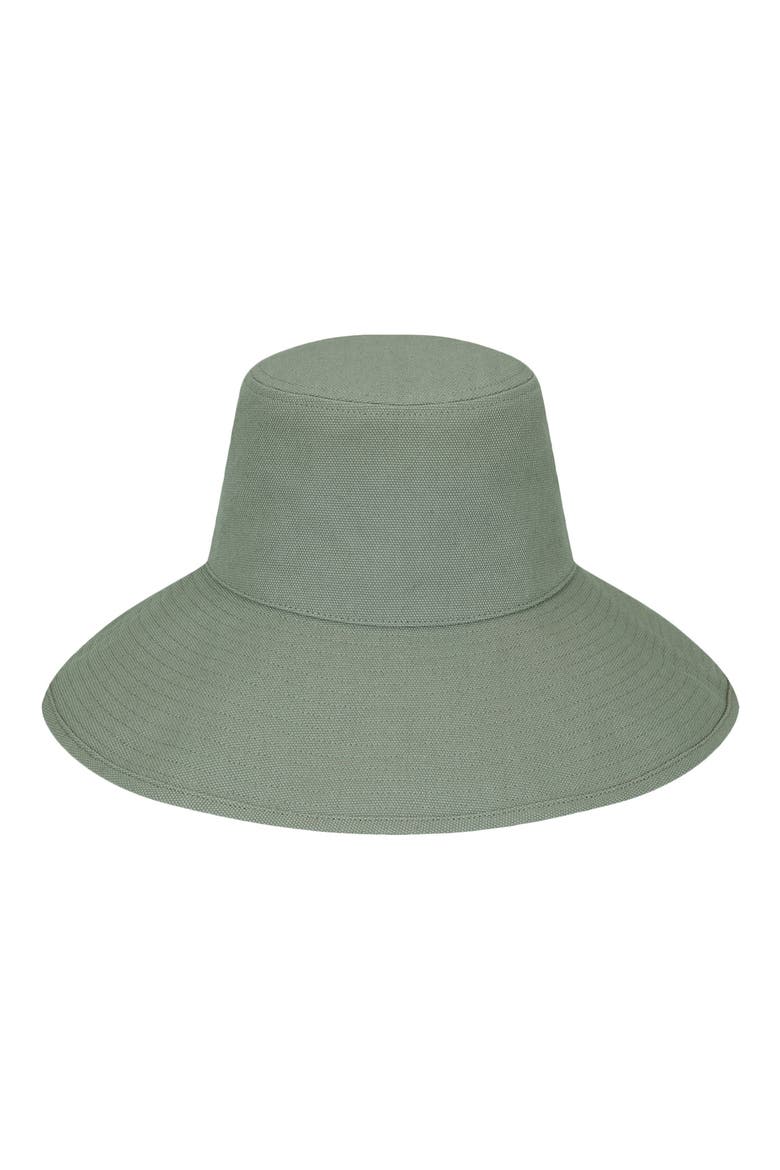 Holiday Cotton Canvas Bucket Hat, Main, color, GREEN
