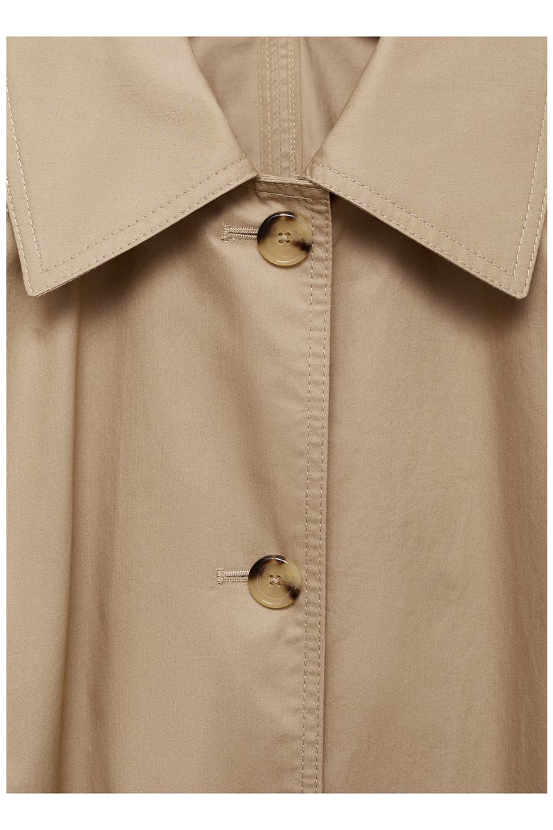 Cotton Twill Trench Coat, Alternate, color, BEIGE