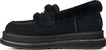 UGG® x Sacai Gender Inclusive Genuine Shearling Trim Penny Loafer