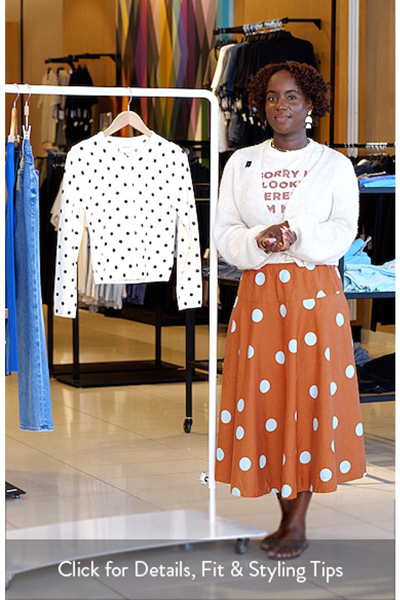 Bernadette Polka Dot Wool Cardigan video