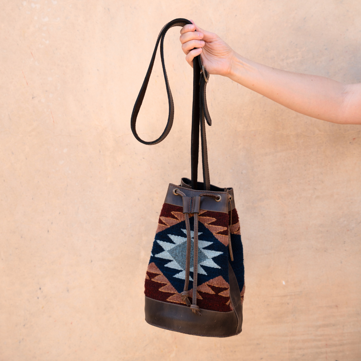 Amasouk Copper Creek Cinched Bucket Bag, Alternate, color, Red
