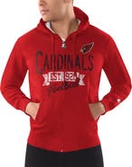 STARTER Men's Starter Cardinal Arizona Cardinals Domestic Post Season Full-Zip Hoodie