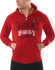 STARTER Men's Starter Cardinal Arizona Cardinals Domestic Post Season Full-Zip Hoodie