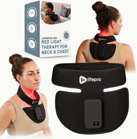 Red Light Therapy Neck Wrap  660nm & 850nm Near Infrared Device