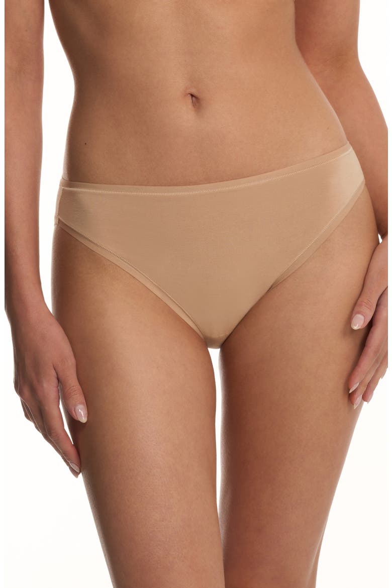 Bliss Bare Cotton Bikini, Main, color, CAFE