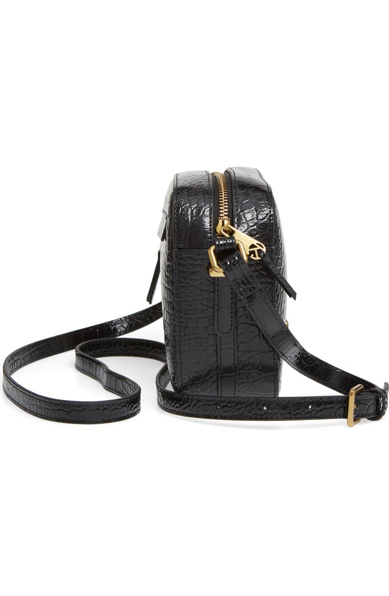 Kurt Geiger London Richmond Croc Embossed Leather Crossbody Bag, Alternate, color,