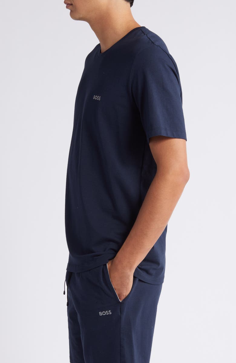 BOSS Stretch Cotton Lounge T-Shirt, Alternate, color, Dark Blue