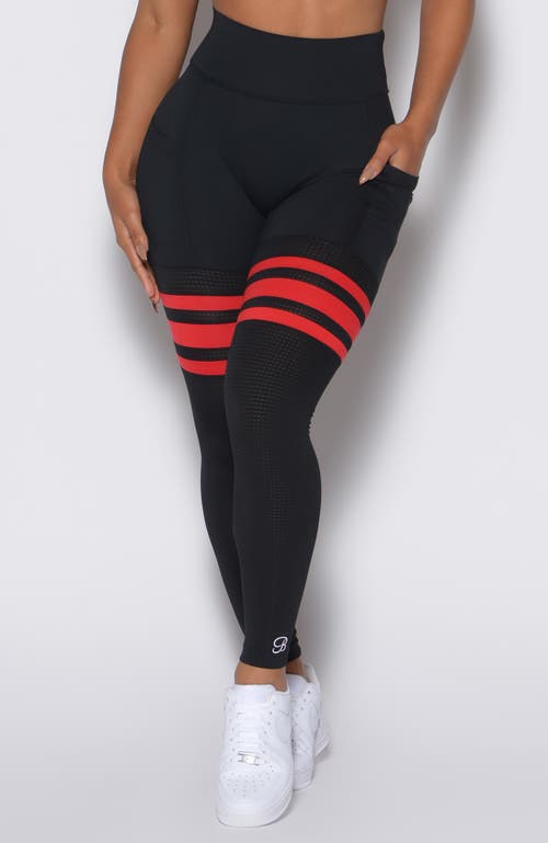 Bombshell Sportswear Scrunch Thigh Highs In Black