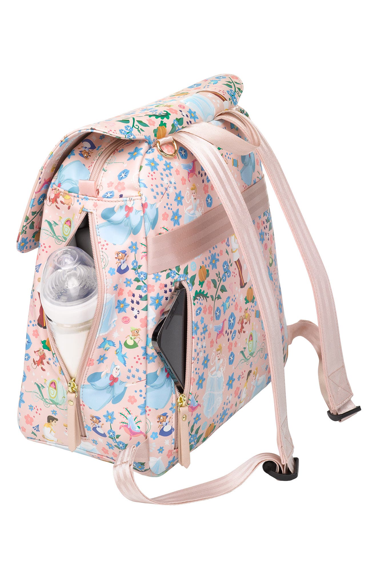 Petunia Pickle Bottom x Disney Cinderella Meta Diaper Backpack, Alternate, color, 