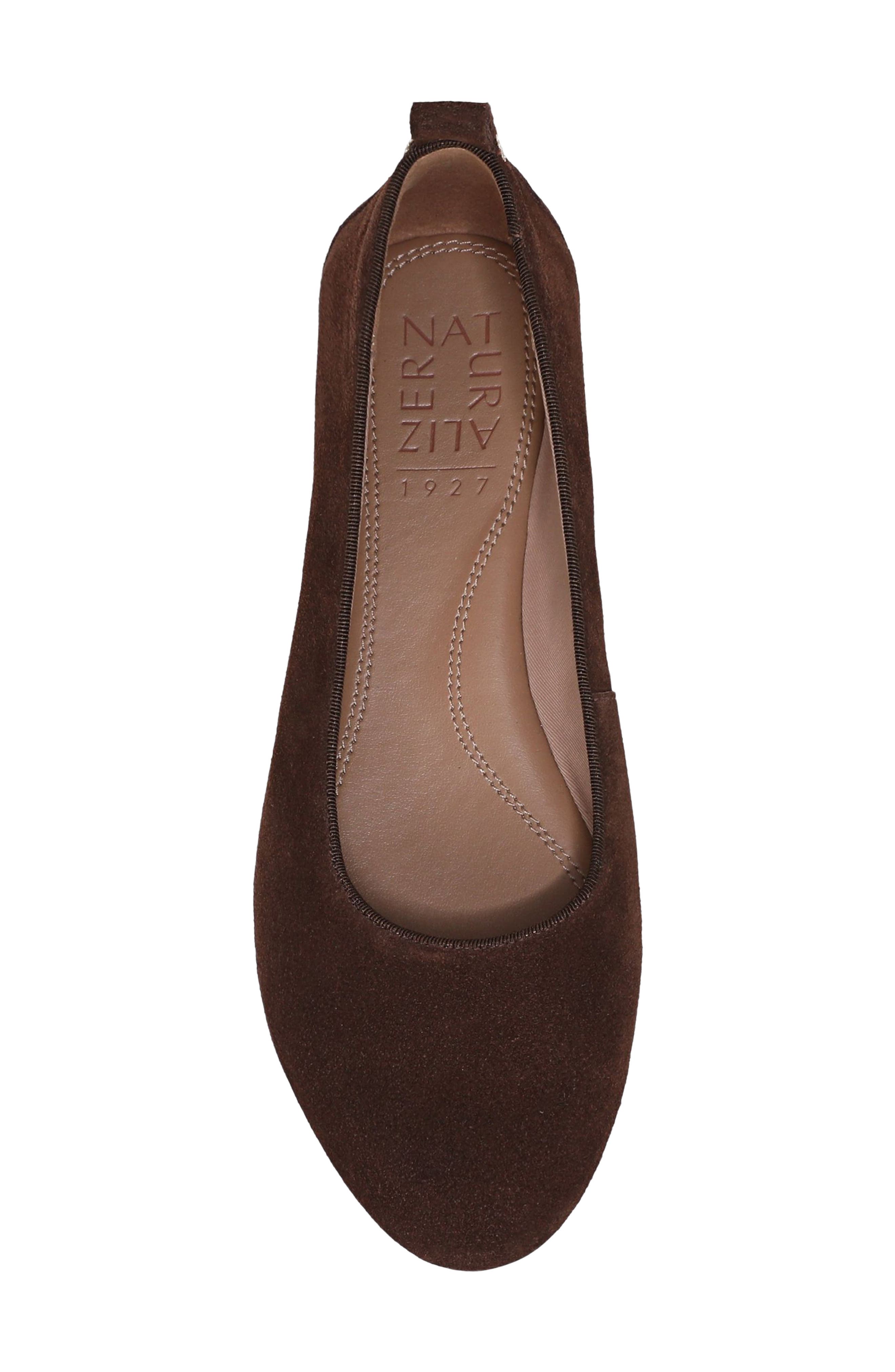 Naturalizer Ava Ballet Flat, Alternate, color, Chocolate Suede