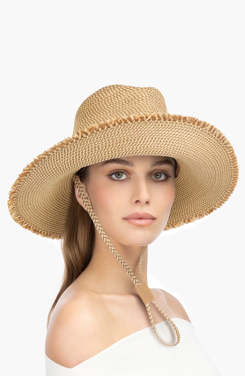 Eric Javits VIP Squishee Sun Hat, Alternate, color, Peanut