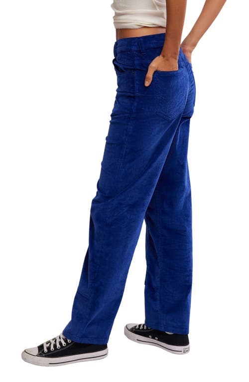Shop Free People Risk Taker Corduroy Straight Leg Pants In Limoges