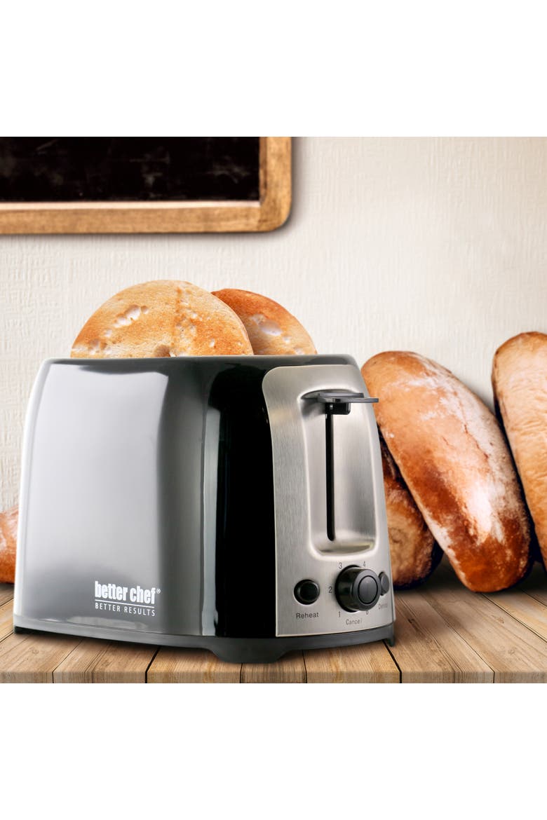 Cool Touch Wide Slot Toaster, Alternate, color, Black