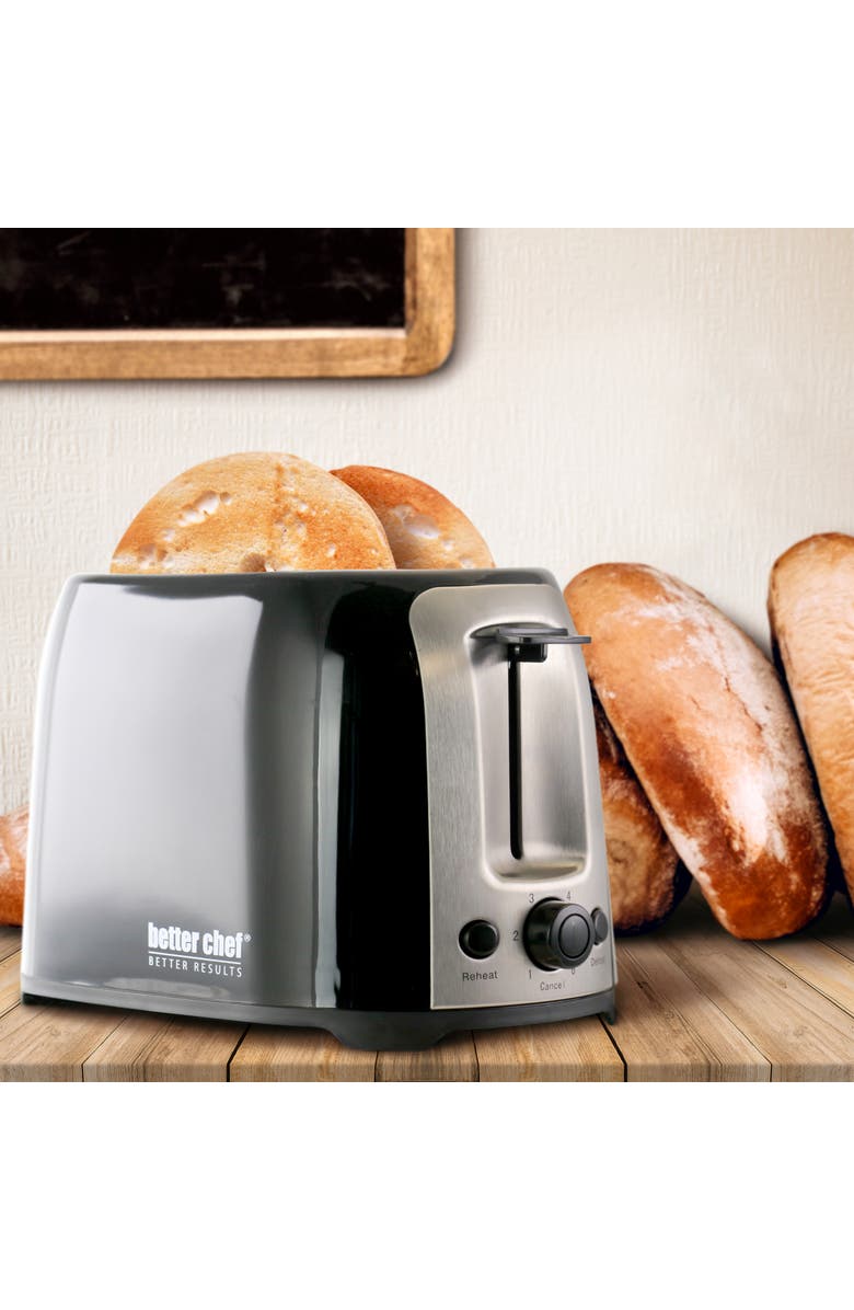 Better Chef Cool Touch Wide Slot Toaster, Alternate, color, Black
