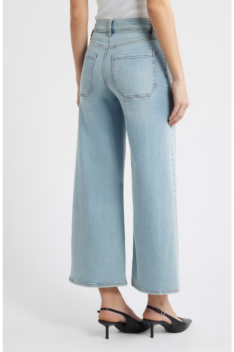 Le Pixie Slim Palazzo Patch Pocket High Waist Wide Leg Jeans, Alternate, color, TRIBUTE
