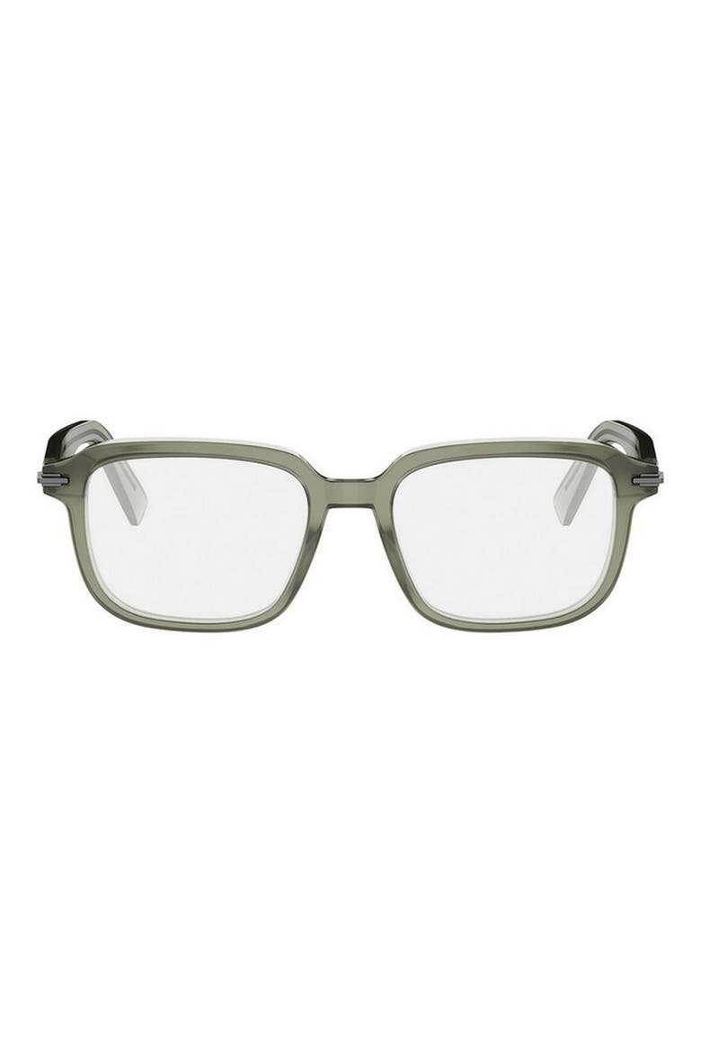 'DiorBlacksuit O S26I 53mm Rectangular Optical Glasses, Main, color, SHINY BEIGE