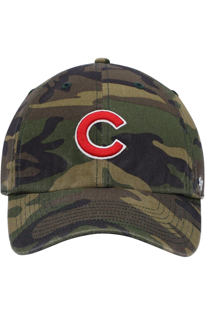 '47 Men's '47 Camo Chicago Cubs Logo Clean Up Adjustable Hat, Alternate, color, Camo