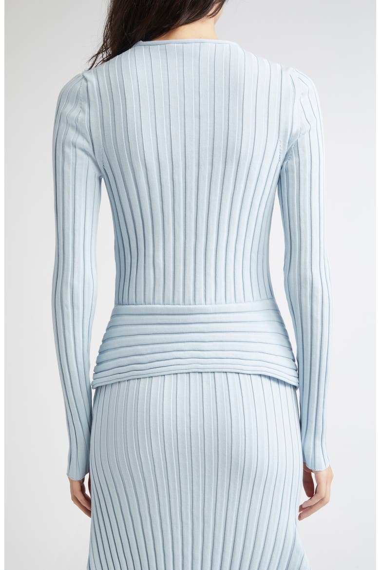 Textured Knit Rib Sweater, Alternate, color, 4210 - LIGHT BLUE