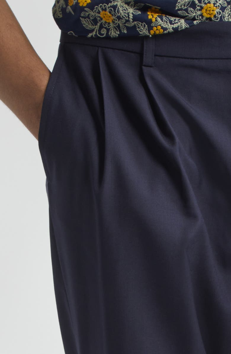 De Bonne Facture Two Pleat Wool Trousers, Alternate, color,