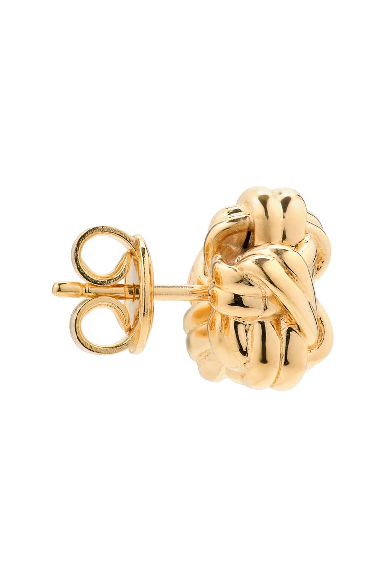Knotted Stud Earrings, Alternate, color, 8120 YELLOW GOLD