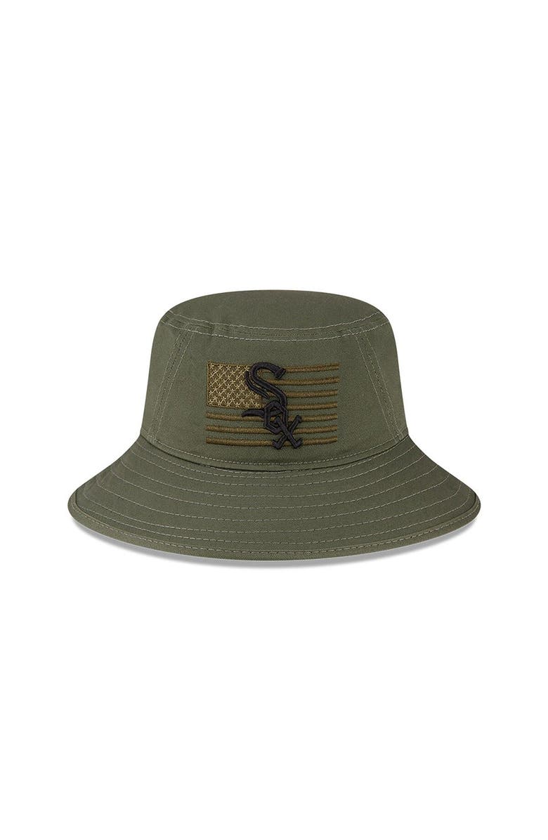 New Era Men's New Era Green Chicago White Sox 2023 Armed Forces Day Bucket Hat, Alternate, color, Green