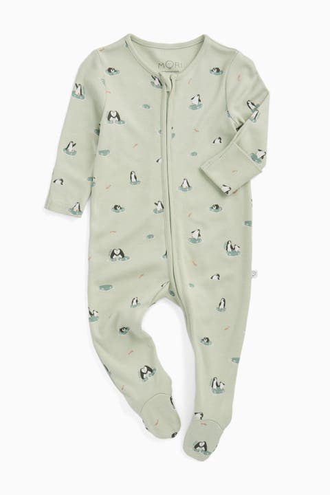Penguin Two Way Zip-Up Sleepsuit (Baby)