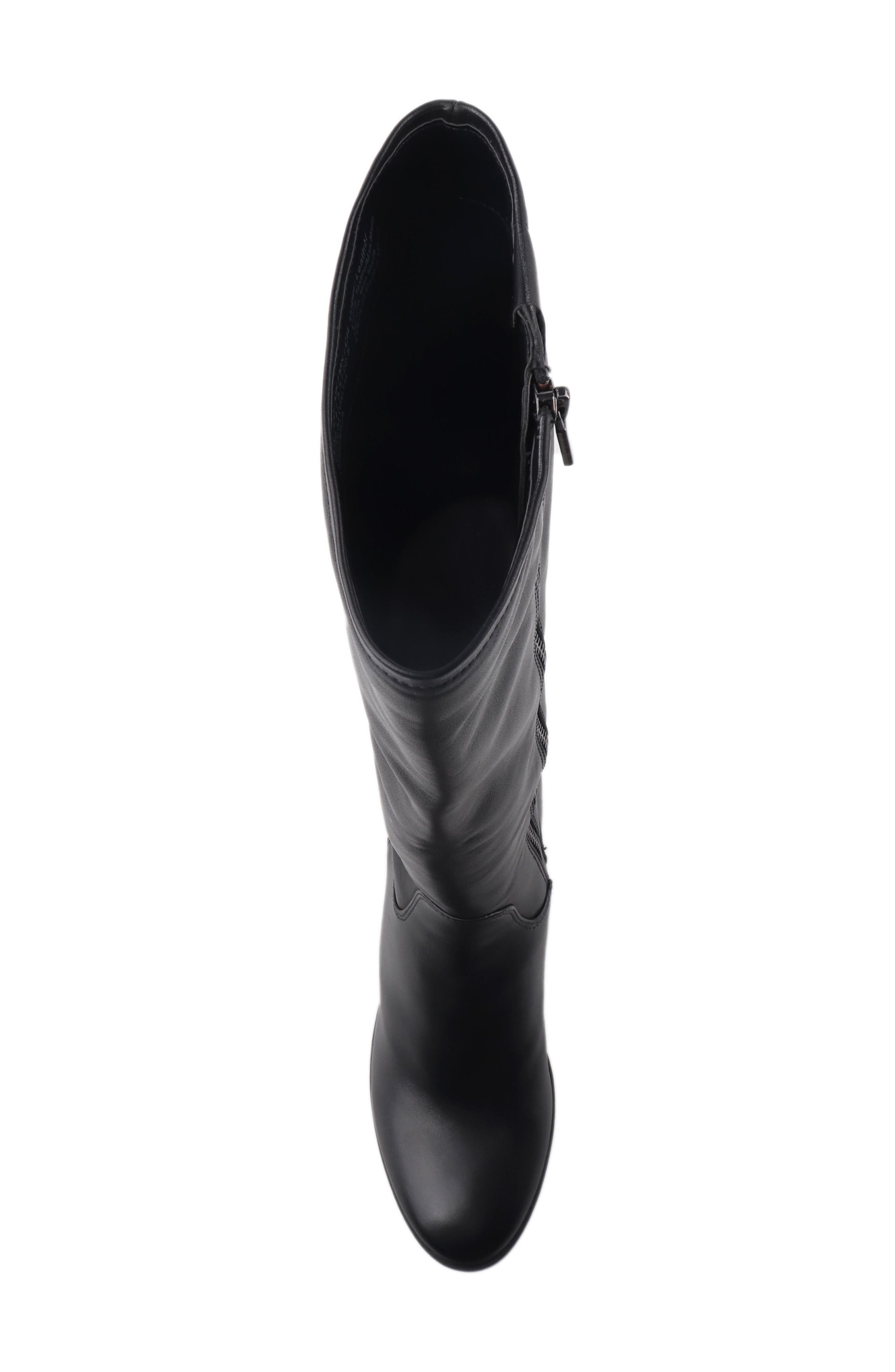 Kenneth Cole New York Veronica Knee High Boot, Alternate, color, Black Leather
