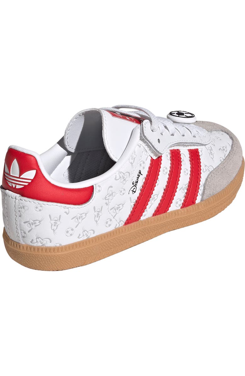 adidas x Disney Kids' Samba OG Sneaker, Alternate, color, White/ Scarlet/ Gum 3