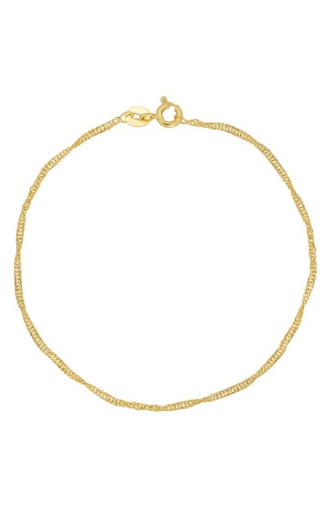 14K Gold Twist Chain Bracelet (Nordstrom Exclusive)
