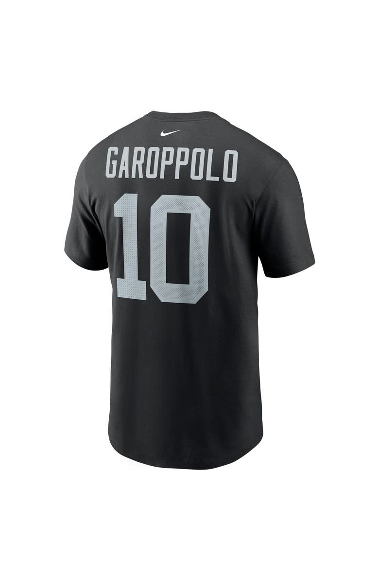Nike Men's Nike Jimmy Garoppolo Black Las Vegas Raiders Player Name & Number T-Shirt, Alternate, color, 