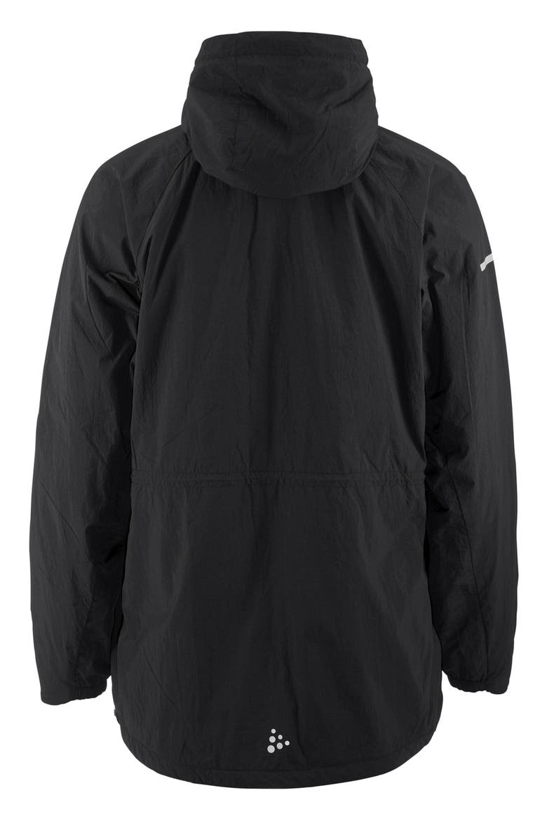 SubZ Half Zip Hooded Pullover, Alternate, color, BLACK