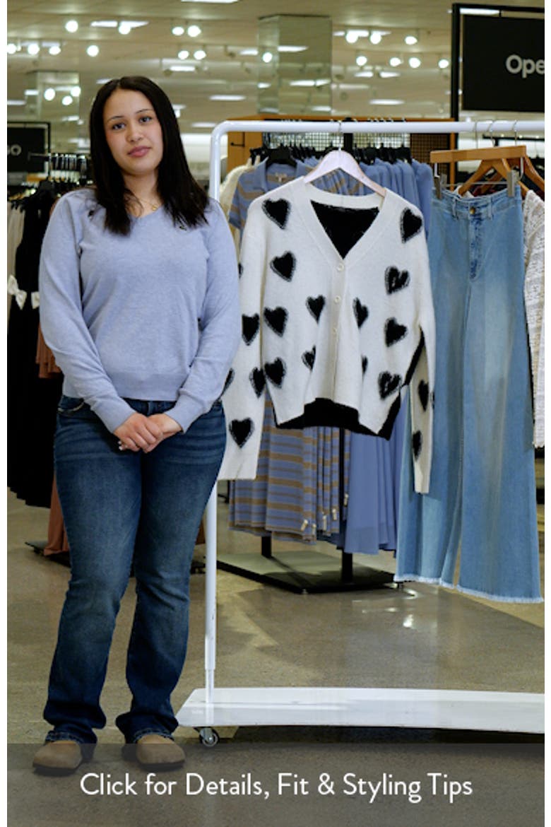 Scatter Heart Alpaca & Merino Wool Blend Cardigan video
