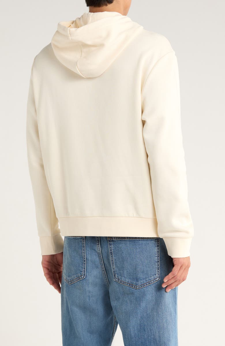 Calvin Klein Tonal Logo Hoodie, Alternate, color, Antique White