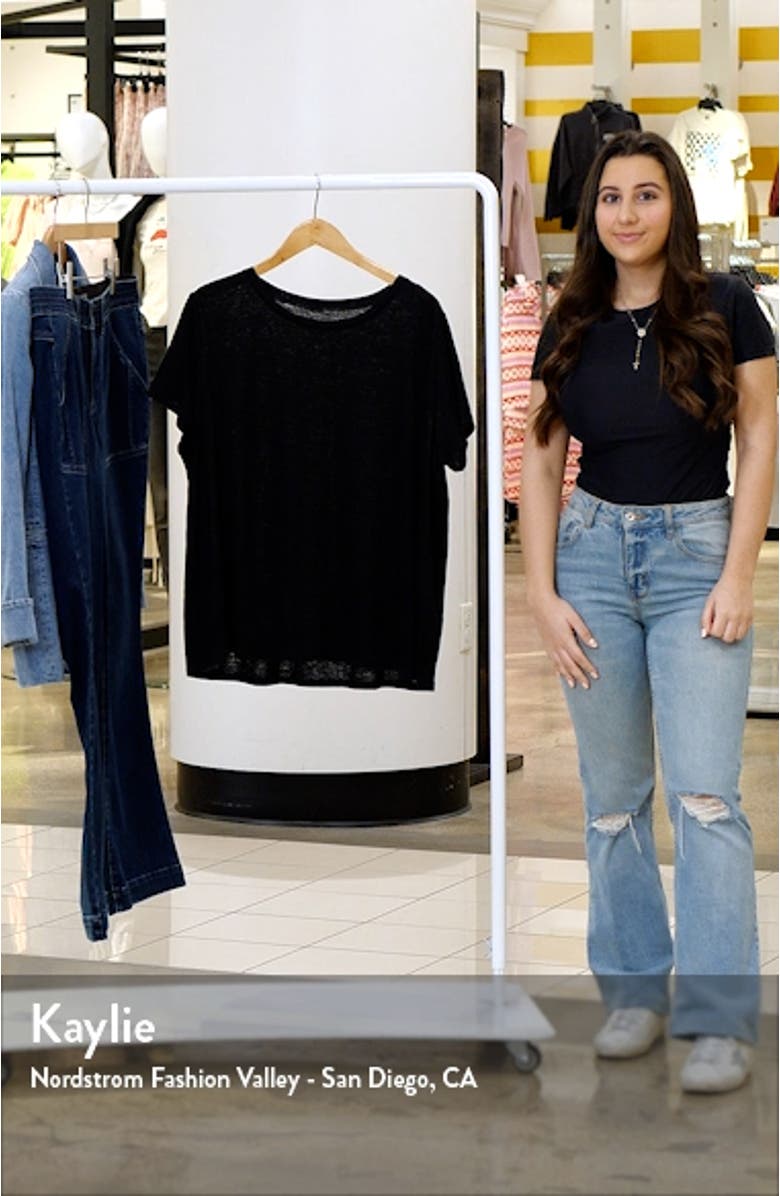 Organic Linen Crewneck T-Shirt, sales video thumbnail